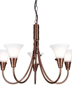 Tradycyjna lampa wisząca, patynowa EM5-COPPER z serii EMILY*Sklep Kaja Cheap
