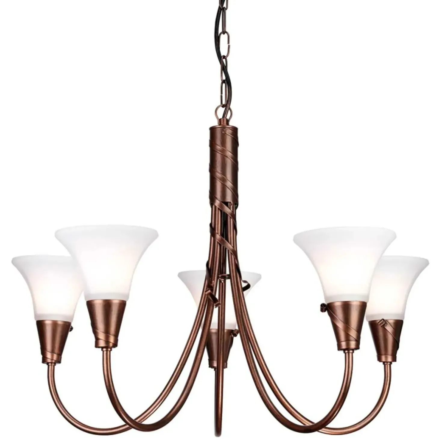 Tradycyjna lampa wisząca, patynowa EM5-COPPER z serii EMILY*Sklep Kaja Cheap
