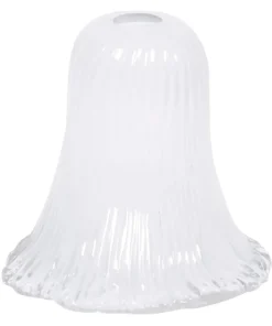 Transparentny klosz, podłużne wyżłobienia K-HP-PS-066 KLOSZ*Sklep Kaja Sale