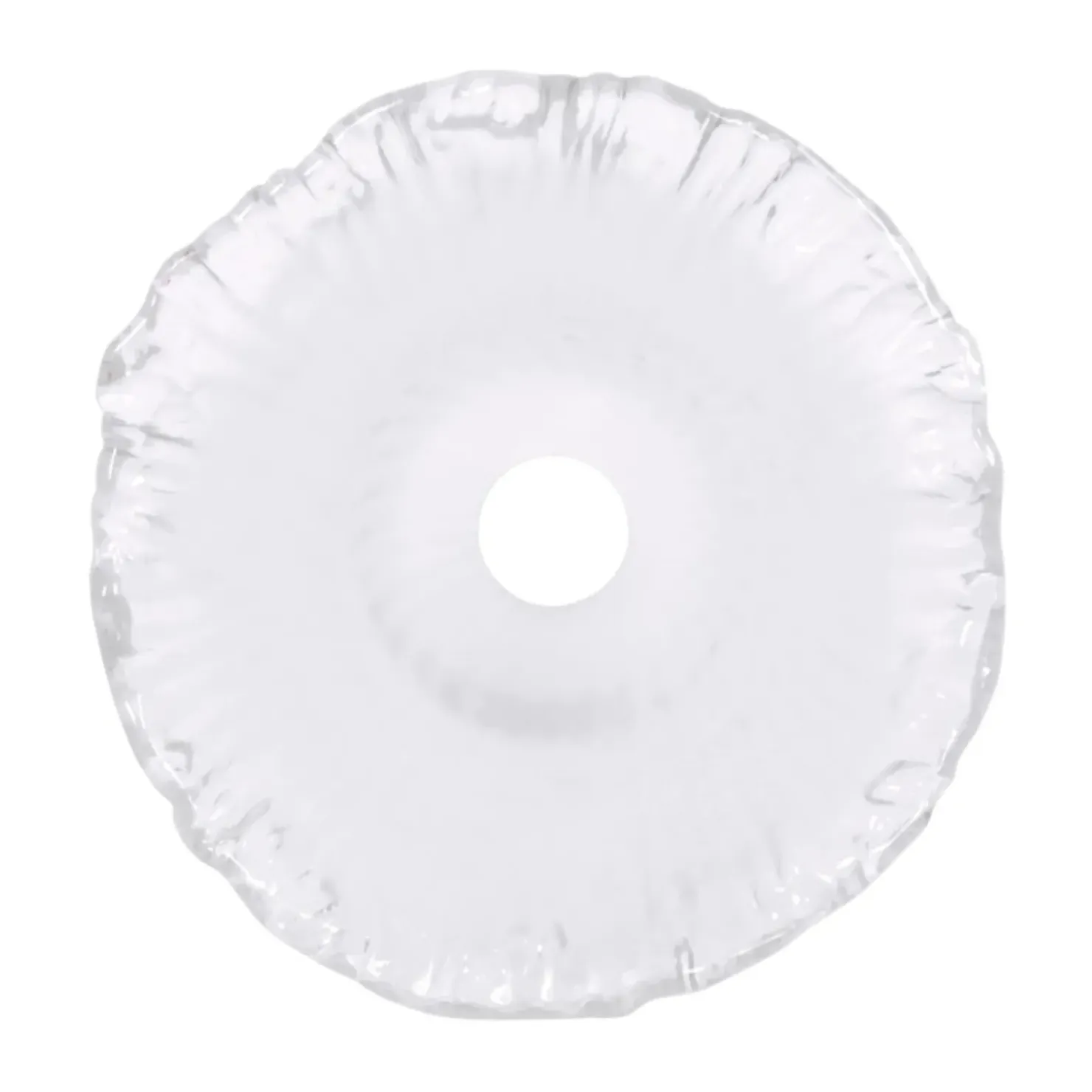 Transparentny klosz, podłużne wyżłobienia K-HP-PS-066 KLOSZ*Sklep Kaja Sale