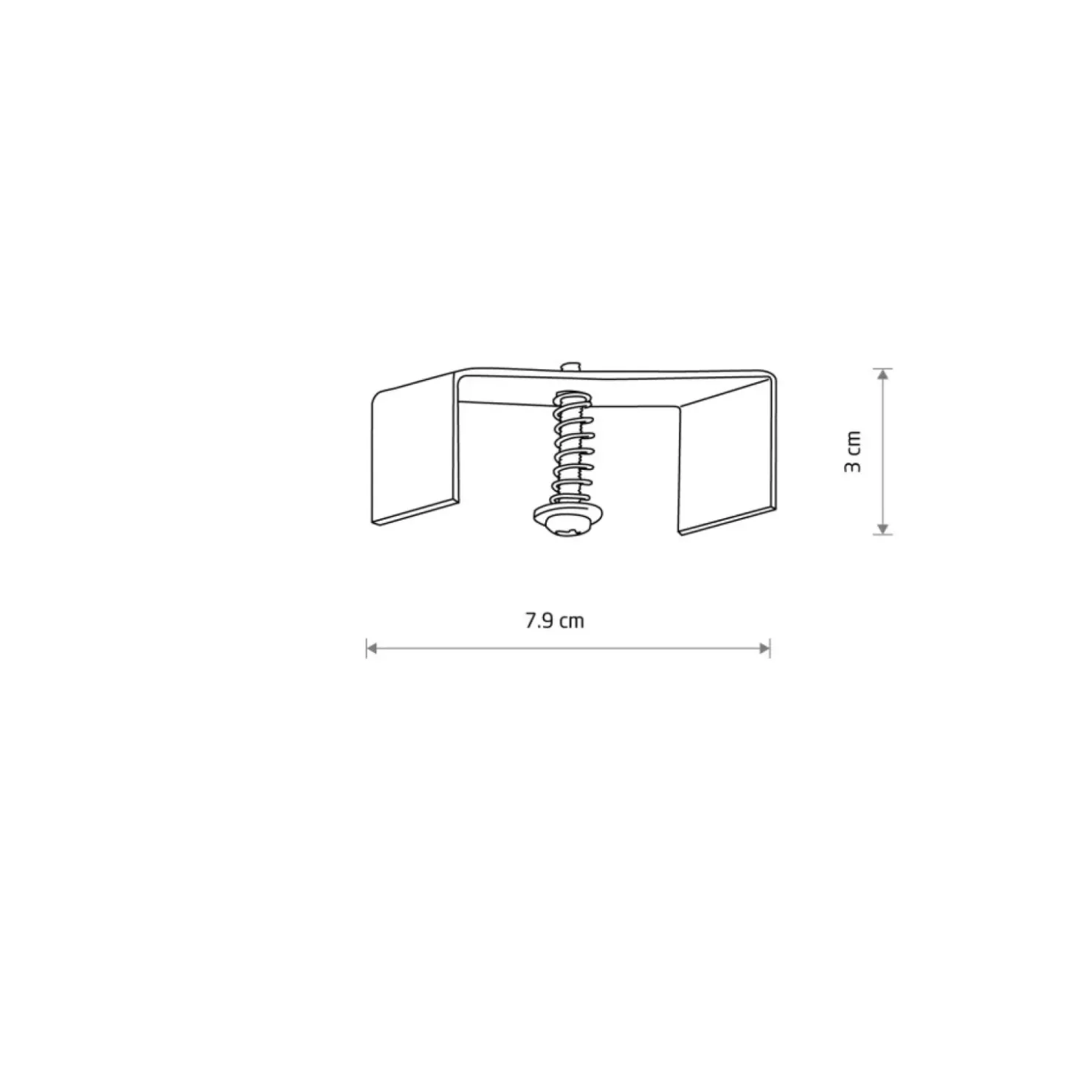 Uchwyt montażowy do szyny podtynkowej 8306 CTLS RECESSED FIXING | Kaja*Sklep Kaja Best Sale