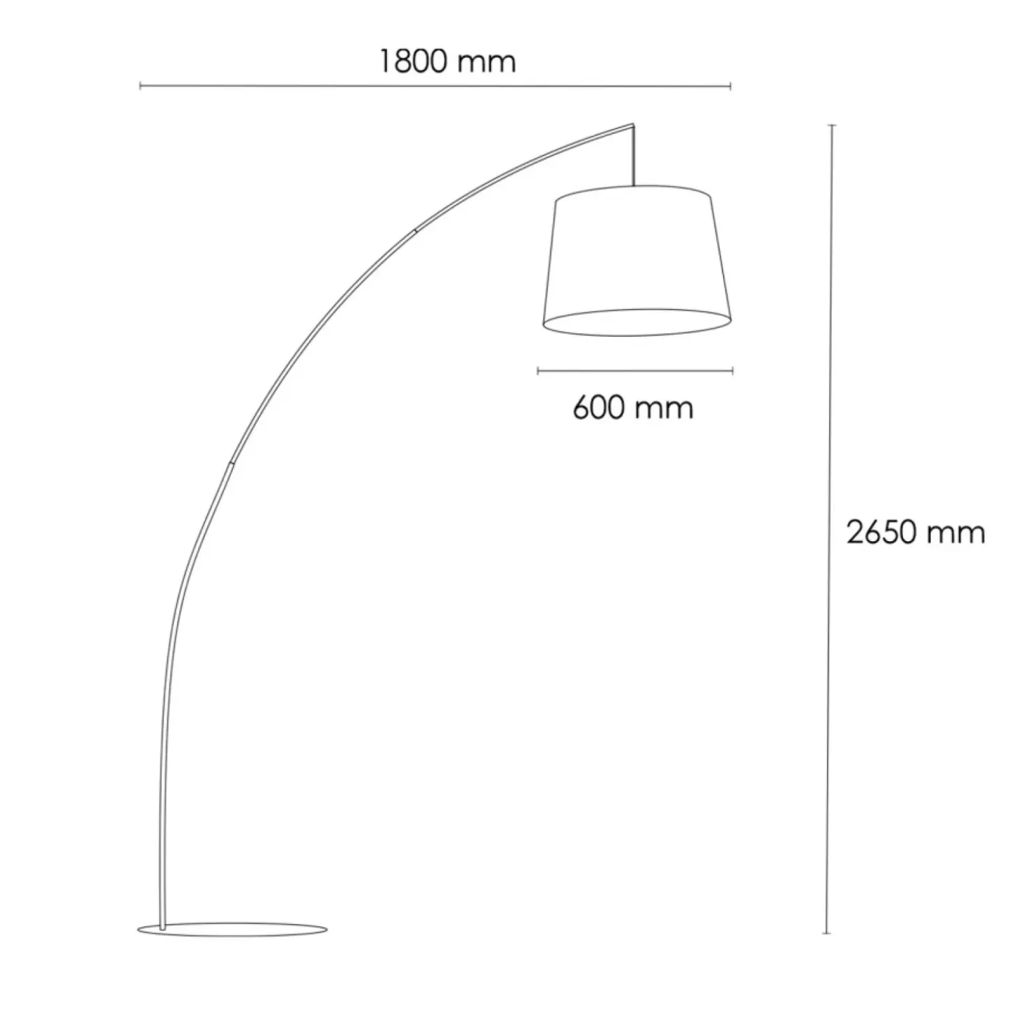 Łukowa, czarna lampa stojąca z dużym abażurem 3092 z serii KALAIYA*Sklep Kaja Best Sale