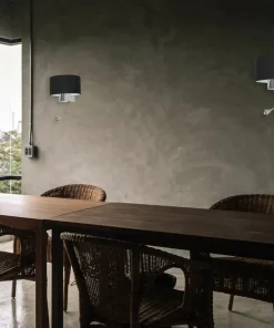 Unikalna lampa ścienna z czarnym abażurem ML6378 z serii CASINO | Kaja Oświetlen*Sklep Kaja Cheap