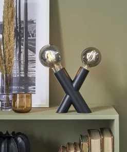 Unikalna lampa stołowa z czarną oprawą 108052 | Kaja Oświetlenie*Sklep Kaja Clearance