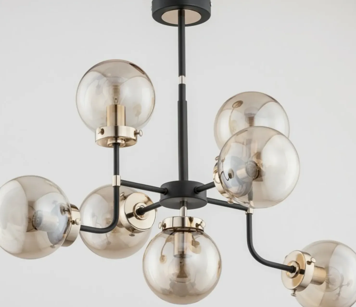 Store Sklep Kaja Unikalna lampa sufitowa z pękatymi kloszami AL 24857 | Kaja