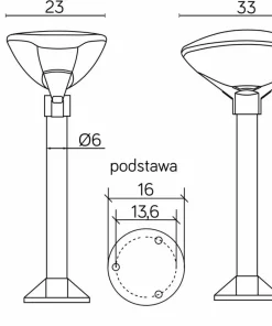 Unikalna lampa zewnętrzna, ogrodowa, na E27 TEO 3 z serii TEO | Kaja Oświetlenie*Sklep Kaja Online