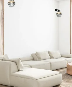 Unikalny kinkiet ścienny, druciany klosz MLP5523 z serii CLIFF | Kaja Oświetleni*Sklep Kaja Clearance