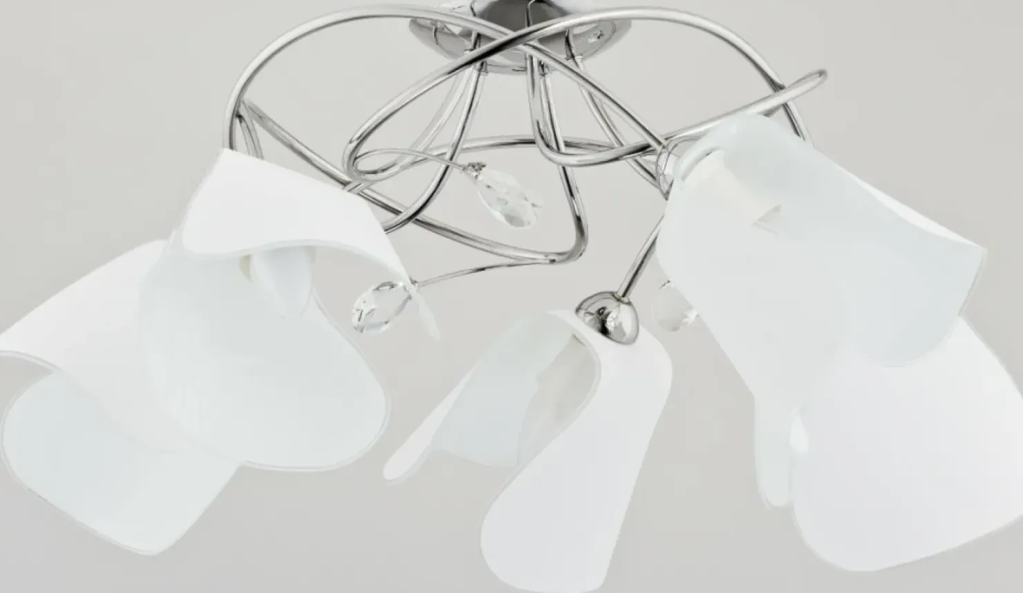 New Sklep Kaja Unikatowa lampa sufitowa z designerskimi kloszami AL 23535 | Kaja
