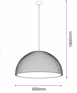 Sale Sklep Kaja Uniwersalna lampa wisząca z kloszem 60x30cm ANT 5026 GANDRA | Kaja