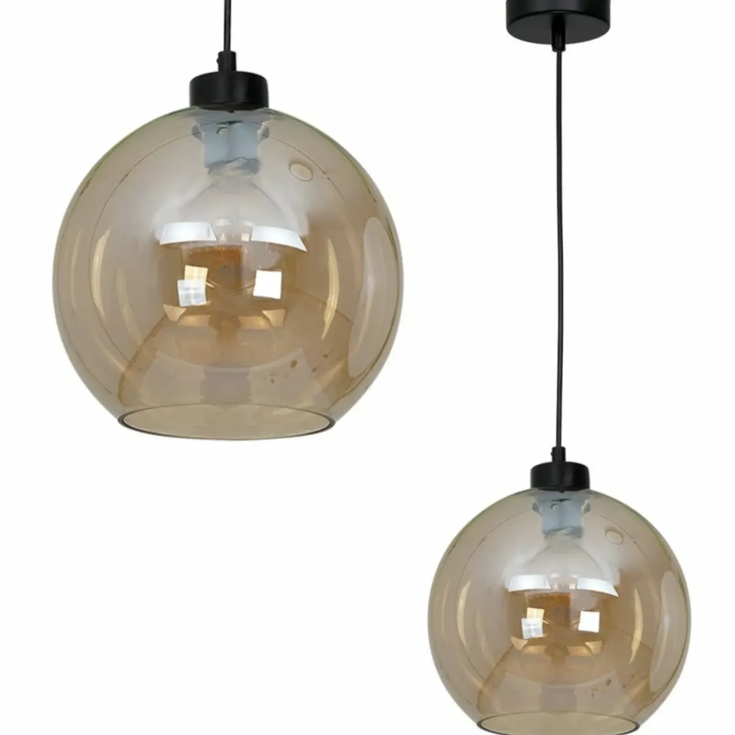 Store Sklep Kaja Uniwersalna lampa wisząca z ciepłym kloszem MLP6578 SOFIA | Kaja