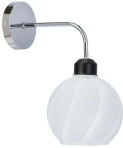 Uniwersalna, srebrna lampa ścienna 21-23827 LARIX | Kaja Oświetlenie*Sklep Kaja Store