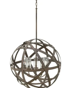Hot Sklep Kaja Vintage lampa wisząca, ze szkłem HK-CARSON-5P z serii CARSON vintageżelazo