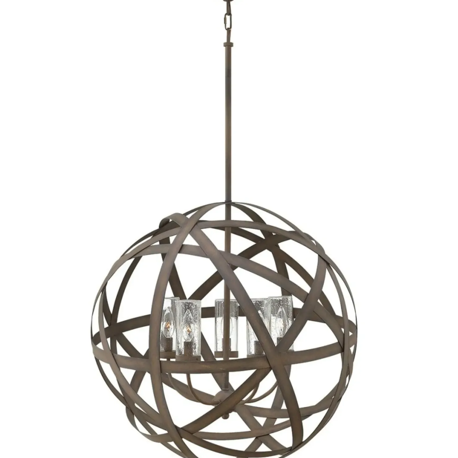 Hot Sklep Kaja Vintage lampa wisząca, ze szkłem HK-CARSON-5P z serii CARSON vintageżelazo