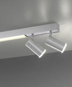Clearance Sklep Kaja Świecąca listwa LED z reflektorami na pilot 6121-95 z serii PURE-LINES szary