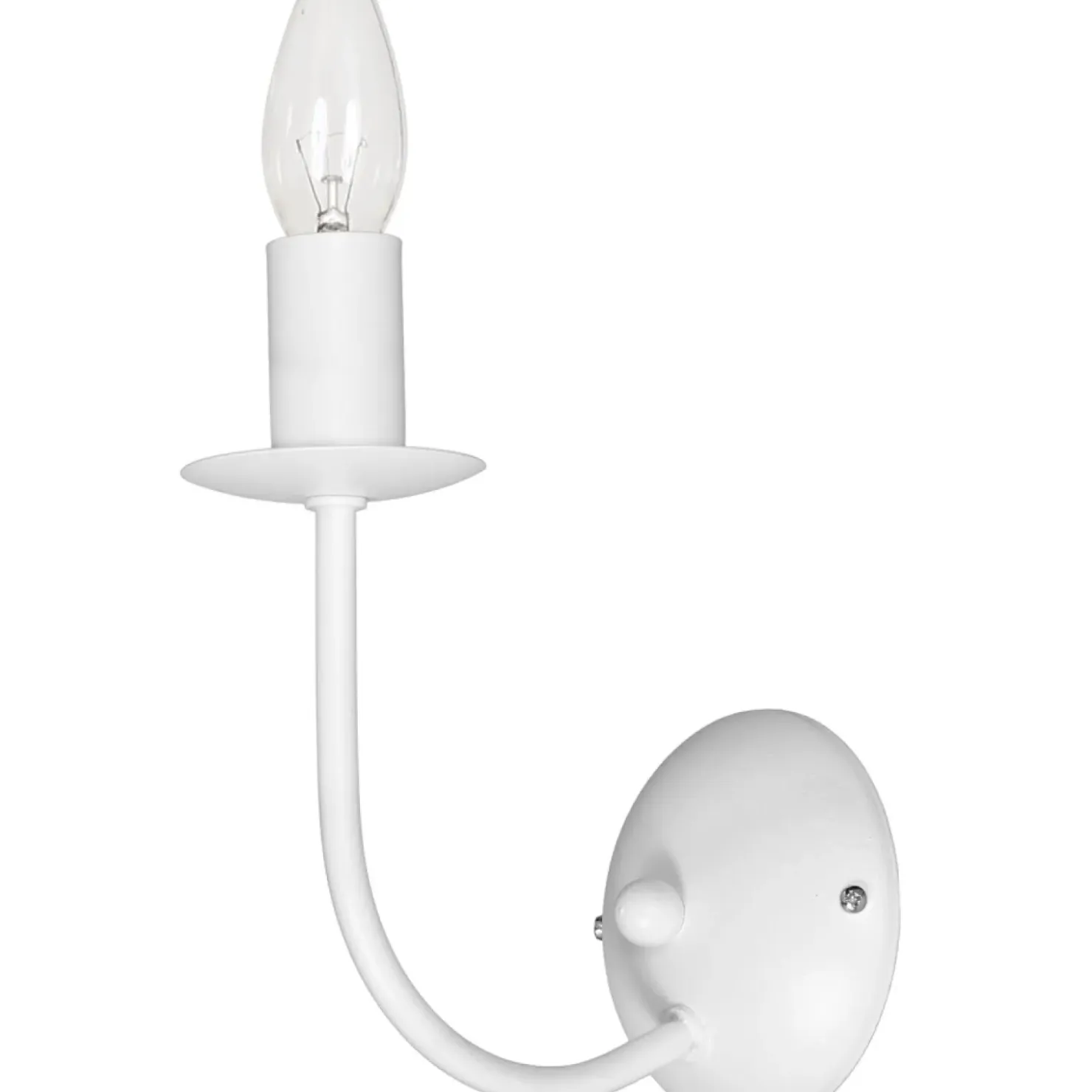 Świecznikowa, biała lampa ścienna do sypialni LX 5130 GLOBE | Kaja*Sklep Kaja Sale