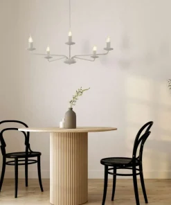 Świecznikowa lampa wisząca do salonu TK 10253 LIMAL BEIGE | Kaja*Sklep Kaja Shop