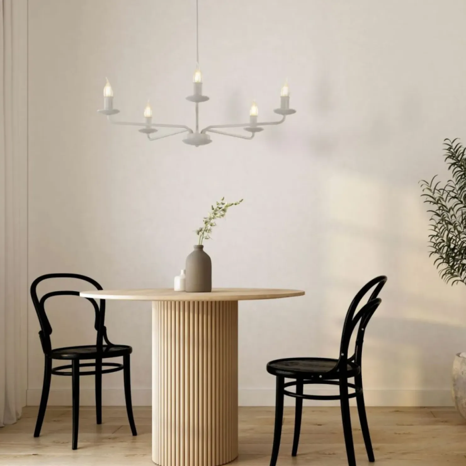 Świecznikowa lampa wisząca do salonu TK 10253 LIMAL BEIGE | Kaja*Sklep Kaja Shop