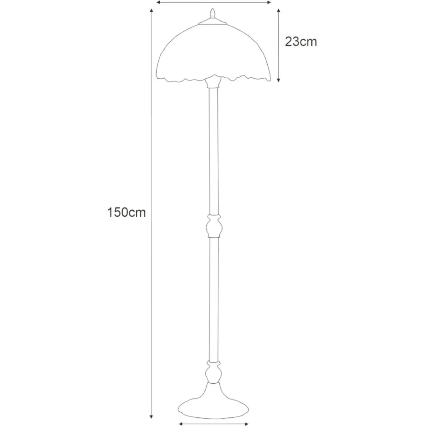 Wielobarwna lampa podłogowa, witraż K-F161386 z serii BUTTERFLY*Sklep Kaja Fashion