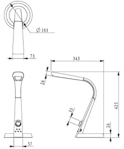 Wielofunkcyjna lampka biurkowa K-BL1063 BERKANE | Kaja*Sklep Kaja New