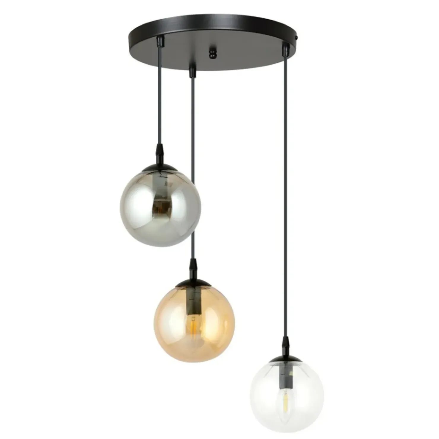 Discount Sklep Kaja Wielokolorowa lampa wisząca z kulami 714/3PREM | Kaja Oświetlenie