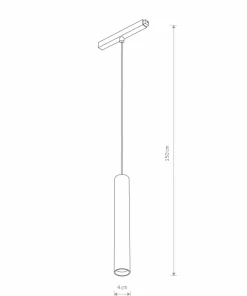 Wisząca lampa do szyny magnetycznej 1F 10146 LVM ROLLER LED | Kaja*Sklep Kaja Outlet