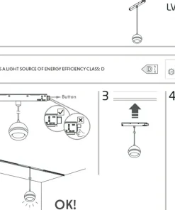 Wisząca lampa do szyny magnetycznej 1F 10653 LVM SLOT LED | Kaja*Sklep Kaja Best Sale