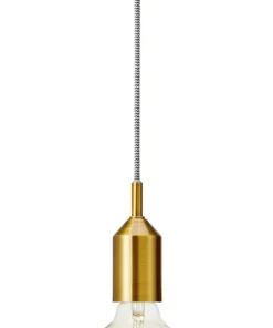 New Sklep Kaja Wisząca złota lampa z wzorzystym przewodem 108098 | Kaja Oświetlenie złoty