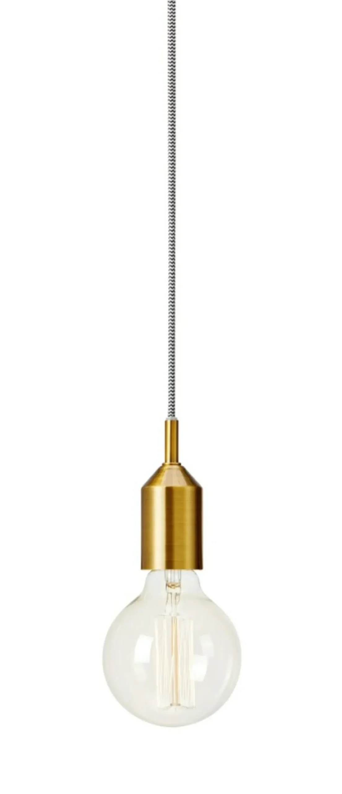 New Sklep Kaja Wisząca złota lampa z wzorzystym przewodem 108098 | Kaja Oświetlenie złoty