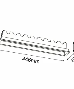 Wpuszczana lampa do korytarza LED 30W 3000K ANT 3054 A-GLARE | Kaja*Sklep Kaja Flash Sale