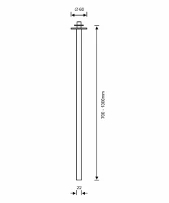 Wpuszczana tuba spot - czekolada mat 80cm ANT 9425 ALHA T | Kaja*Sklep Kaja Outlet