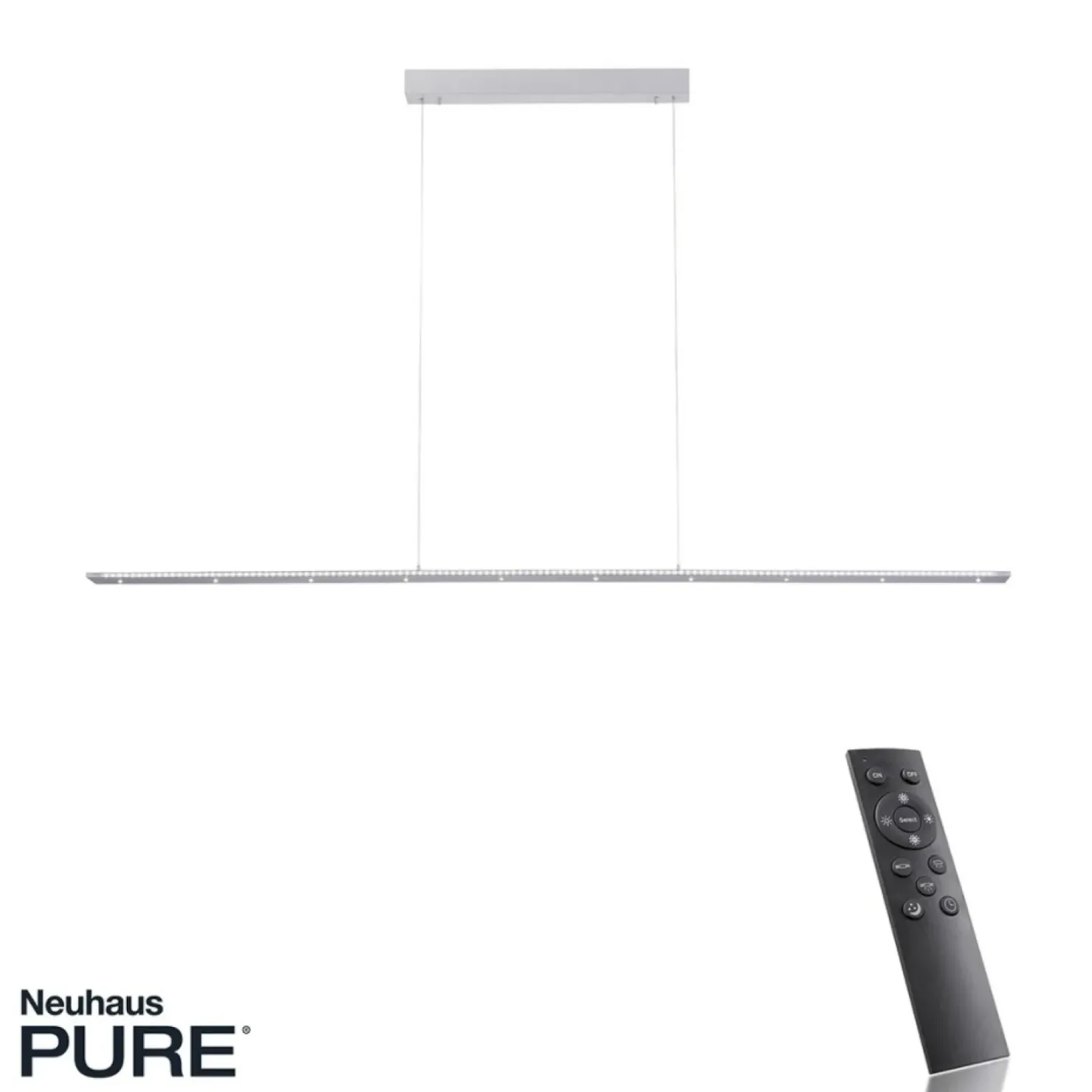 Clearance Sklep Kaja Wąska, długa listwa wisząca na pilot 2533-95 z serii PURE-COSMO | Kaja szary