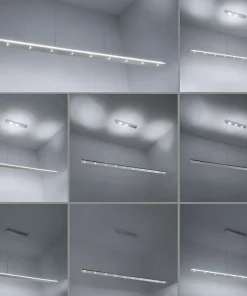 Clearance Sklep Kaja Wąska, długa listwa wisząca na pilot 2533-95 z serii PURE-COSMO | Kaja szary