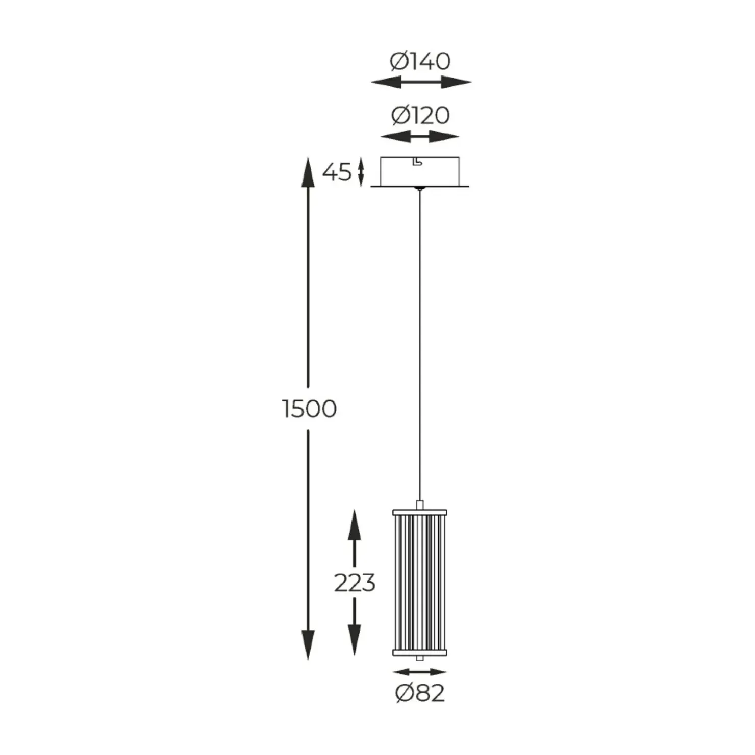 New Sklep Kaja Wąska, kryształowa lampa do sypialni MD3147-1A-3GT CALLY | Kaja