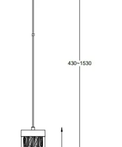 Flash Sale Sklep Kaja Wąska lampa wisząca do kuchni P0389-01D-0FD2 GEM| Kaja Oświetlenie