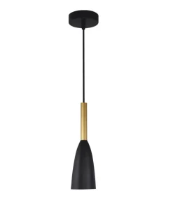 Clearance Sklep Kaja Wąska lampa wisząca nad wyspę LP-181/1P BK/GD SOLIN | Kaja Oświetlenie