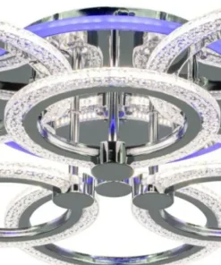 Hot Sklep Kaja Wyjątkowa lampa sufitowa, oświetlenie ledowe DRS2032/6 z serii RING chrom