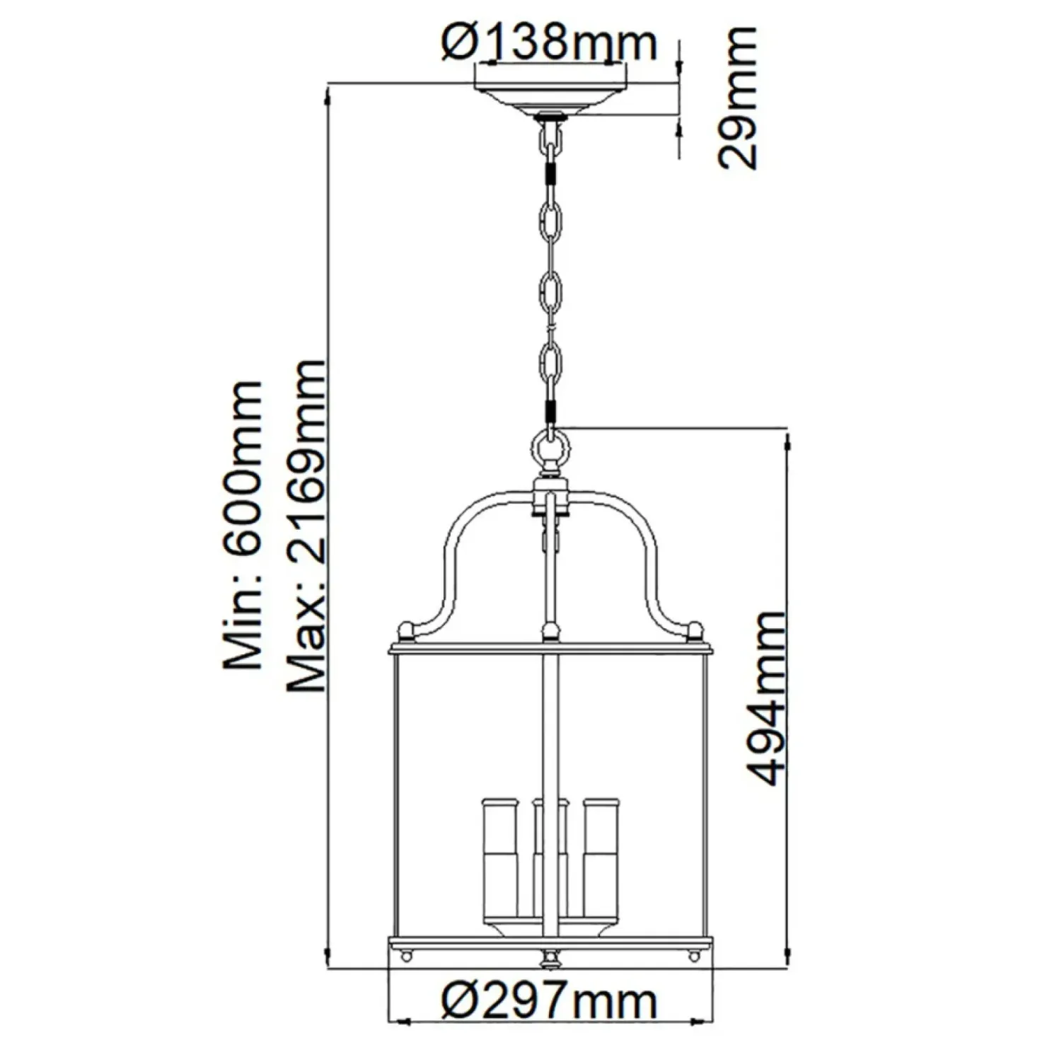 Wyjątkowa lampa wisząca, złota oprawa HK-GENTRY-P-M-PB z serii GENTRY*Sklep Kaja Discount