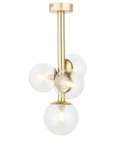 New Sklep Kaja Wyjątkowa, złota lampa sufitowa z kloszami SIG 40853 z serii PERLA LUX