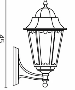 Wymyślna lampa elewacyjna K 3012/1/DH g z serii RETRO CLASSIC II | Kaja Oświetle*Sklep Kaja Fashion