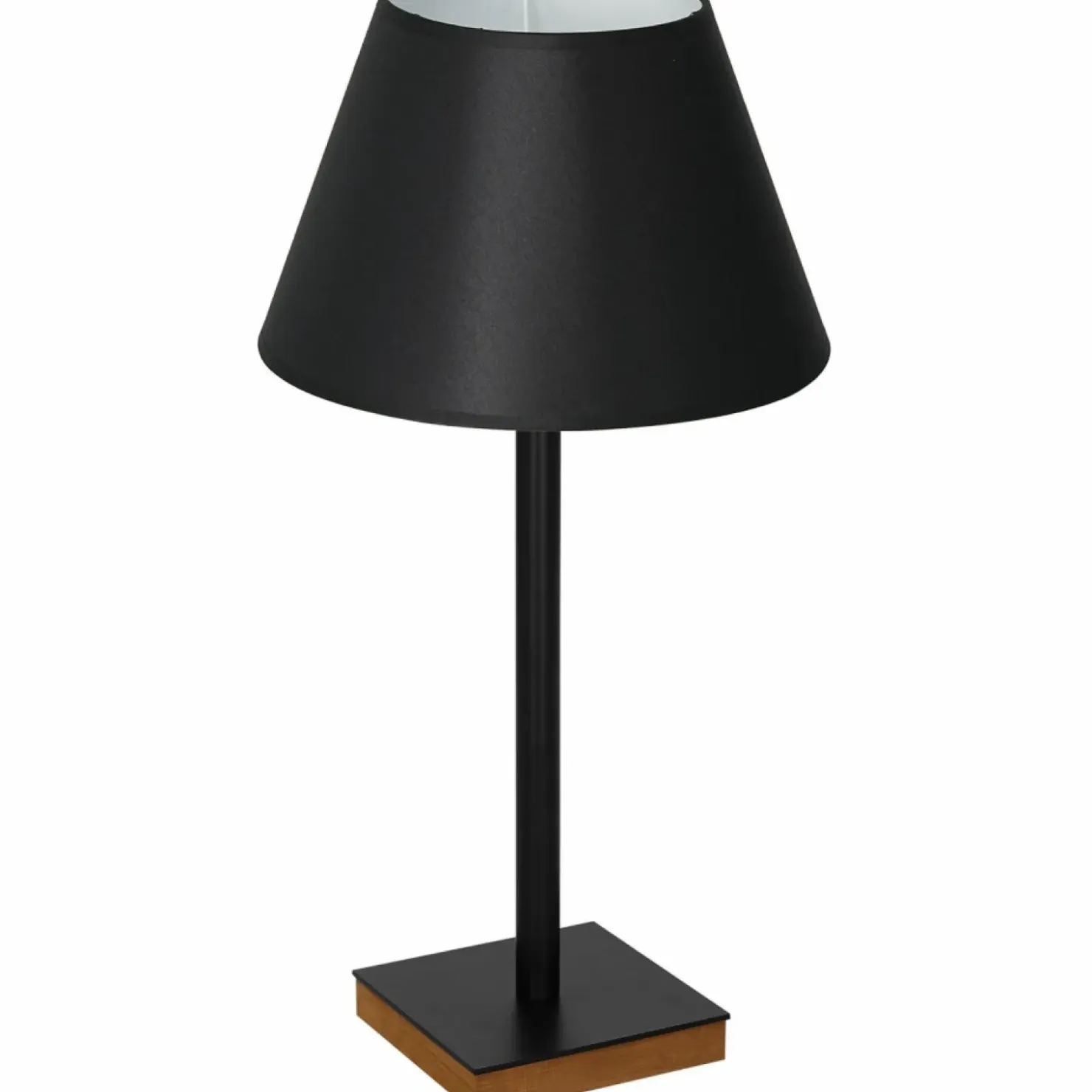 Wysoka, czarna lampka stołowa, z abażurem LX 3759 z serii TABLE LAMPS*Sklep Kaja Best Sale