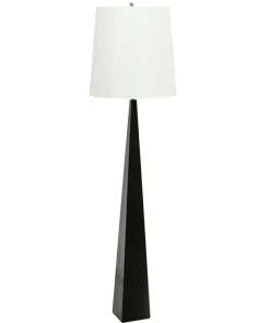 Wysoka, czarno-biała lampa podłogowa ASCENT-FL-BLK-W z serii ASCENT*Sklep Kaja Outlet