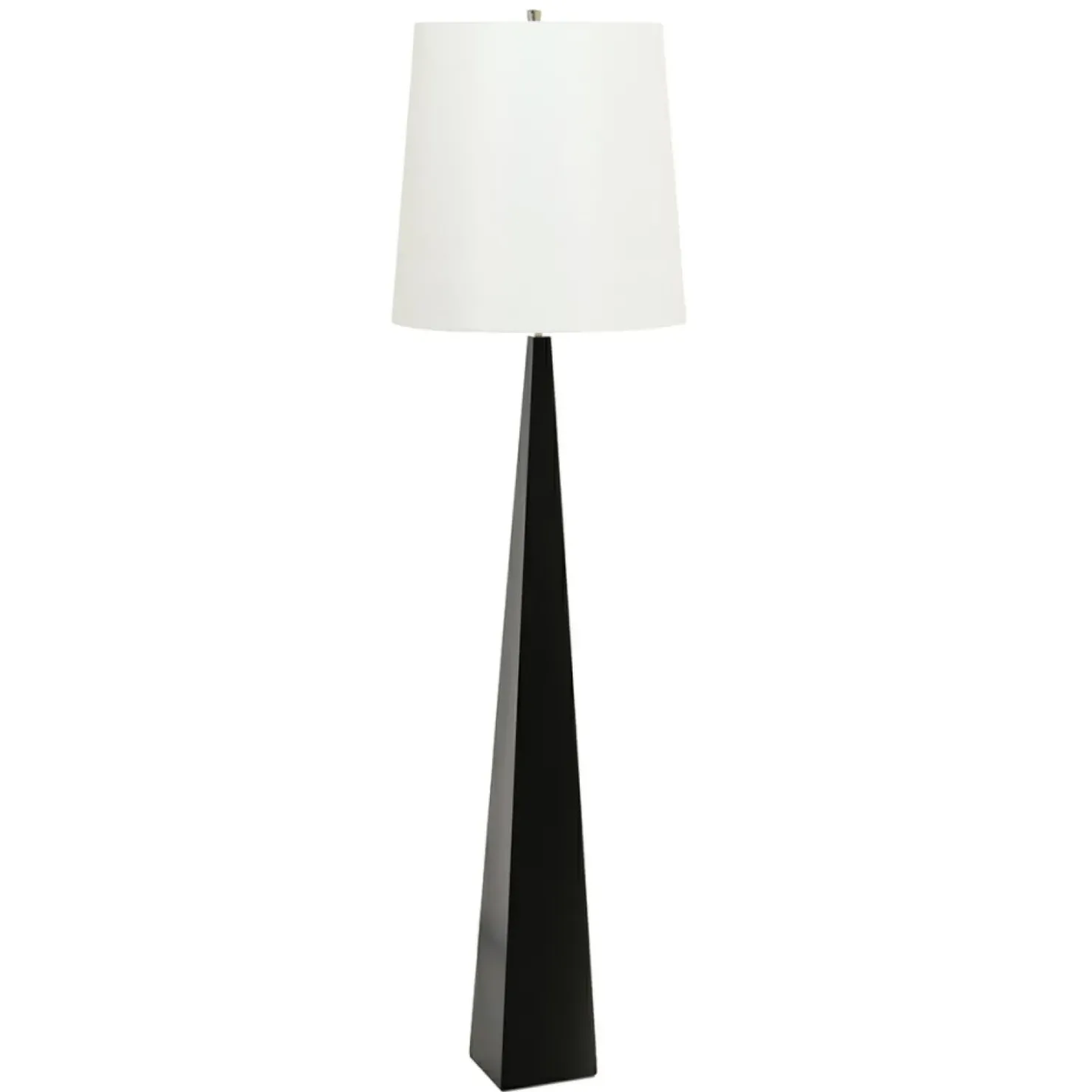 Wysoka, czarno-biała lampa podłogowa ASCENT-FL-BLK-W z serii ASCENT*Sklep Kaja Outlet