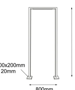 Wysoka lampa nad wejście do ogrodu 214cm ANT 9929 TAKETA | Kaja*Sklep Kaja New
