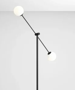Wysoka lampa podłogowa czarna z kloszami 1081A1 OHIO | Kaja*Sklep Kaja Shop