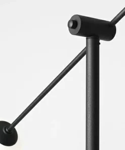 Wysoka lampa podłogowa czarna z kloszami 1081A1 OHIO | Kaja*Sklep Kaja Shop