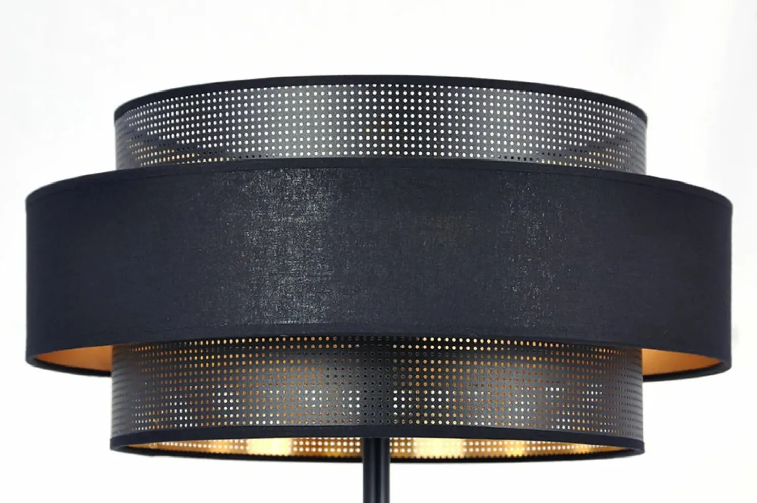 Wysoka lampa podłogowa do salonu, z abażurem K-5285 z serii AMOS*Sklep Kaja Discount
