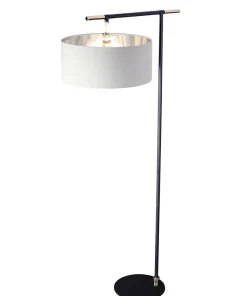Wysoka lampa podłogowa z abażurem BALANCE-FL-BKPN z serii BALANCE*Sklep Kaja Shop