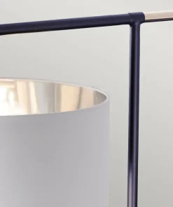 Wysoka lampa podłogowa z abażurem BALANCE-FL-BKPN z serii BALANCE*Sklep Kaja Shop