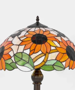 Wysoka lampa podłogowa z okazałym kloszem K-F16814 z serii SUNFLOWER*Sklep Kaja New