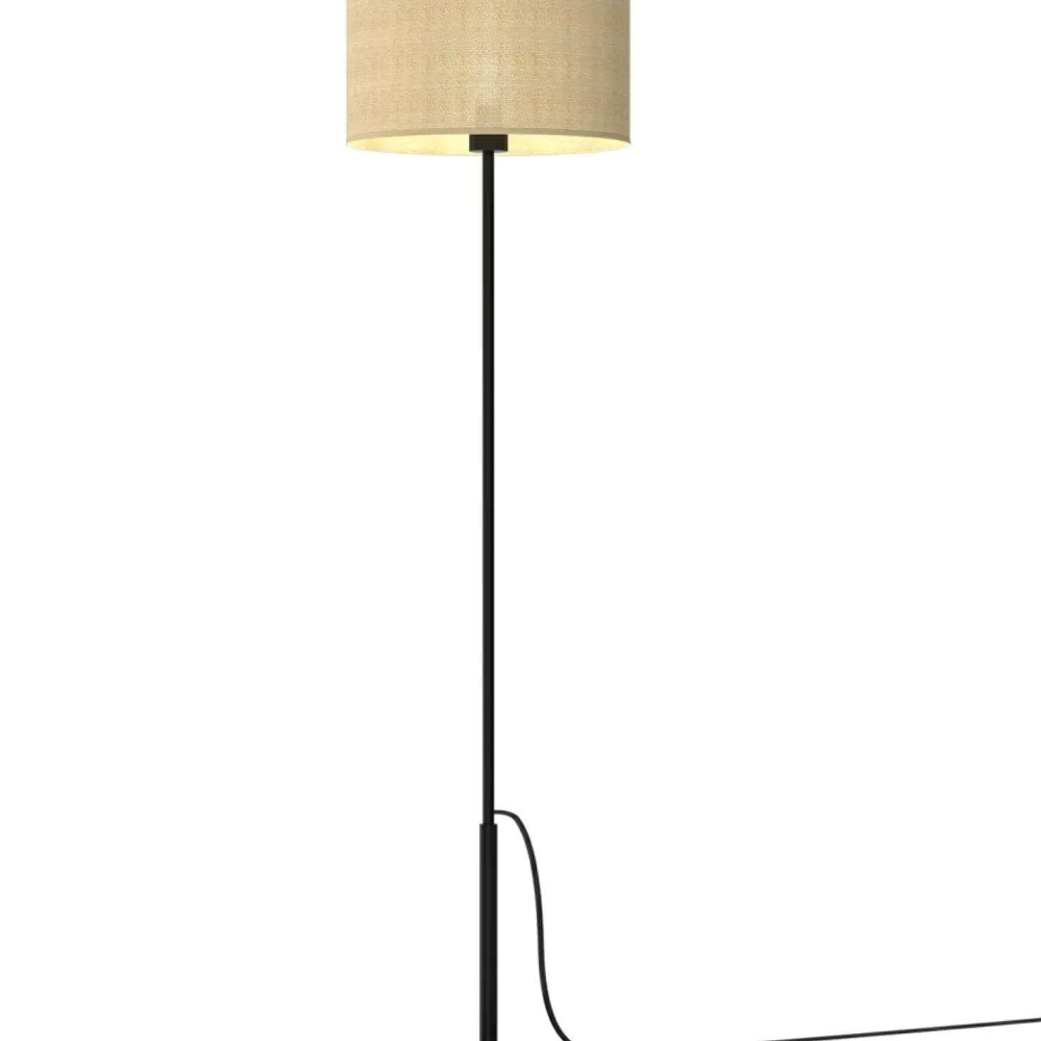 Wysoka lampa podłogowa z plecionym abażurem LX 5219 JUTE | Kaja*Sklep Kaja Sale